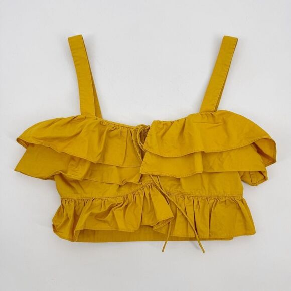 Jason Wu Sweetheart Ruffled Crop Top Sz 0 - Picture 5 of 13